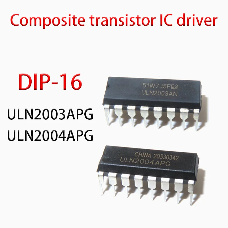 ULN2003APG ULN2004APG Direct DIP-16 UNL2003 ULN2004 Composite Transistor IC Driver 5PCS