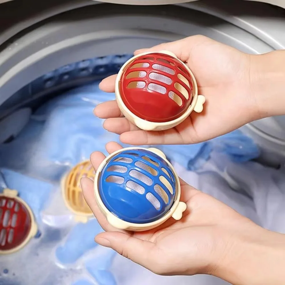1/2/5pcs New Reusable Clothes Cleaning Ball Anti Winding Useful Washing Machine Filter Lightweight Laundry Ball Laundry