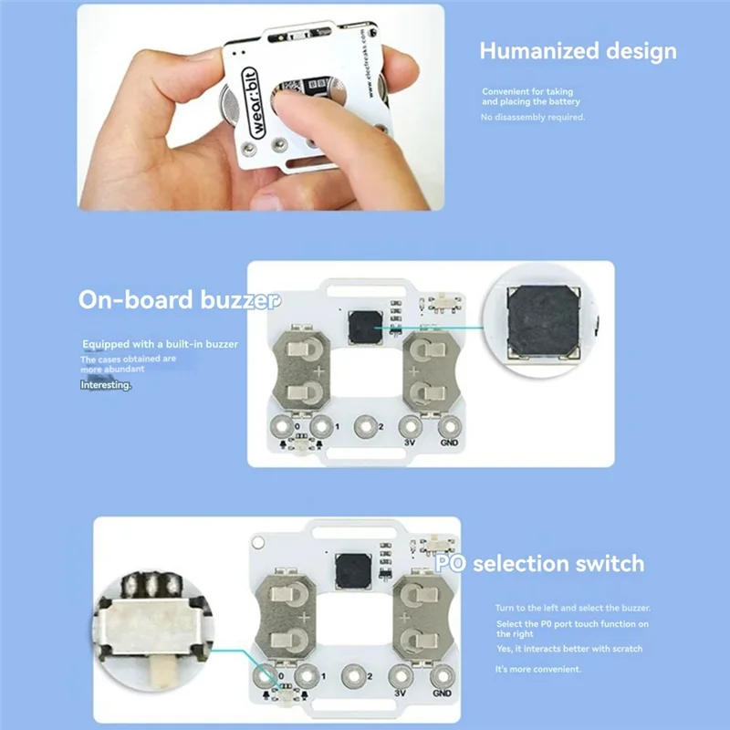 Nieuw - Voor Micro:Bit V2 Microbit V2 Development Board Programmeerbare horlogekit voor onderwijs Leren Kit voor school DIY-project