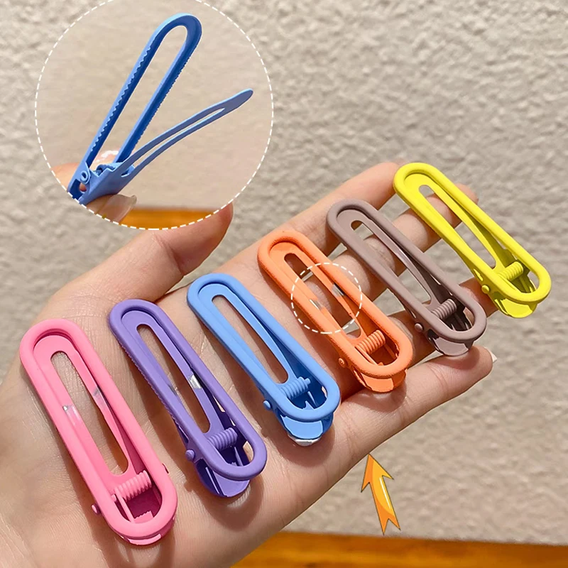 [3-Pack] Candy-Colored INS Wind Female Side Duckbill Clip One Word BB Clip Hairpin Bangs Small Card Hair Accessories