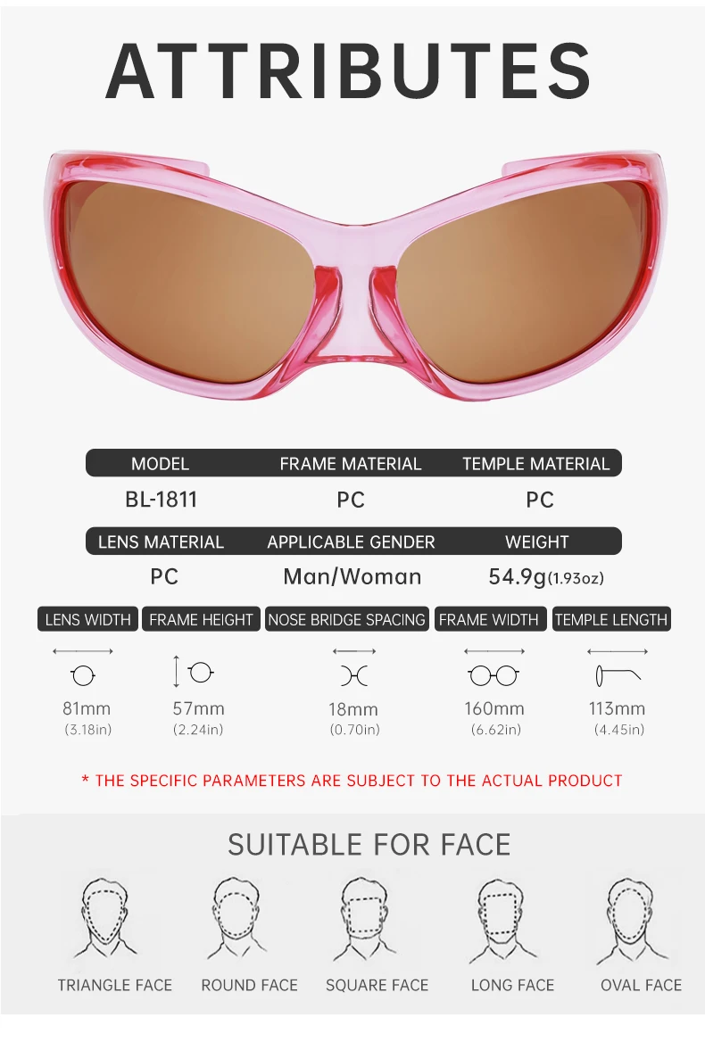Y2K Punk Katzenaugen-Sonnenbrille für Damen und Herren 2026 Luxusmarke Trendige Sonnenbrillen Vintage Übergroße Steampunk-Brille Gafas De Sol – Detail 14