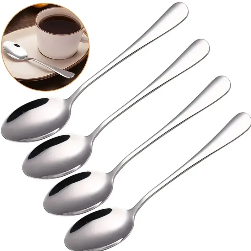 3PCS Stainless Steel Teaspoon Set Kitchen Dessert Coffee Tea Spoon Espresso Spoon Kitchen Tableware Cooking Utensils  Tableware