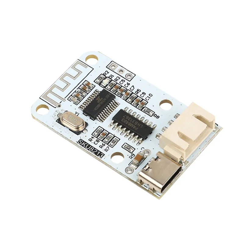 

Плата усилителя ABJF-Bluetooth, 5 В постоянного тока, 2,0 канала, 3 Вт + 3 Вт, Hi-Fi стерео PAM8403, интерфейс типа C, мини-модуль цифрового усилителя