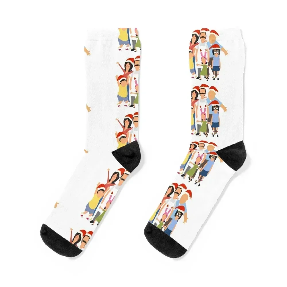 

Merry Christmas from the belchers! 6 Socks sports stockings winter thermal Man Socks Women's