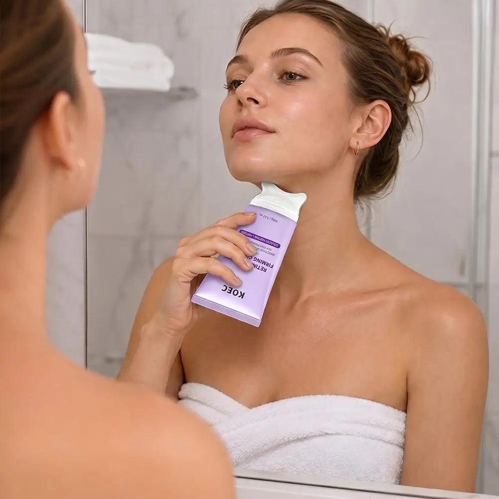 KOEC Retinol Collagenfirming Gua Sha Cream With Roller Retinol Collagen Lifting Cream PDRN Peptide Soothing Hydrating Smoothing view 2