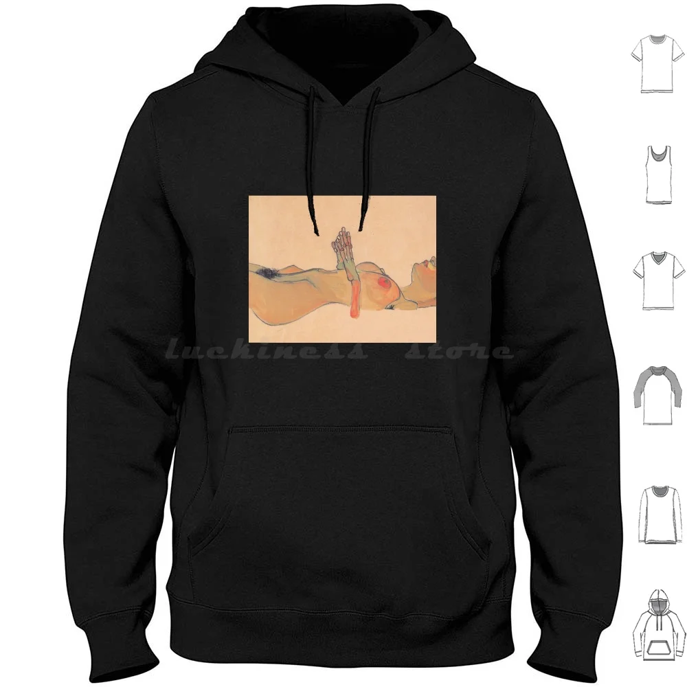 Girl Egon Schiele Hoodies Long Sleeve Girls Schiele Egon Egon Schiele Two Girls Love Relation Art Famous Klimt Breast