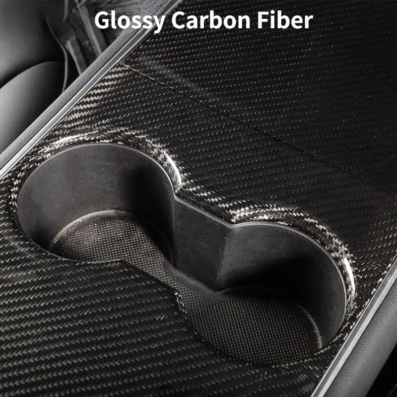New Energy Vehicle Parts & Accessories Real Carbon Fiber Center Console Protective For Tesla Model 3 2017-2021 Accessory Model3