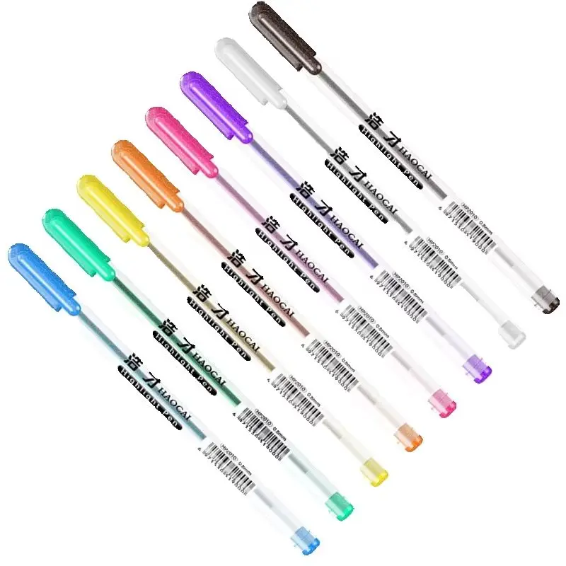 キラキラ蛍光ペンペイントマーカー、アーティストアート描画、グラフィティマークペン、オフィス学用品、学生文房具、ライティングツール、1個