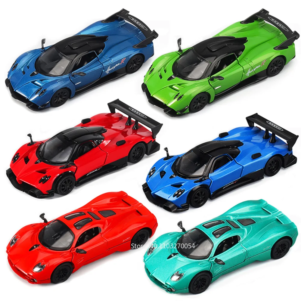 1:36 Pagani Utopia Zonda R Model Toy Huayra Alloy Toyota FJ Cruiser Diecast Car Doors Opened Pull Back Collect Ornament Boy Gift