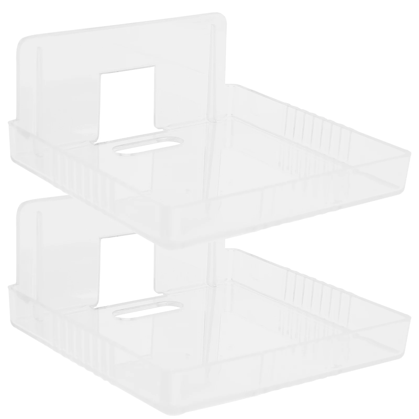 

2pcs Wall Mount Shelves Security Camera Shelf Monitor Holder Router Stand No Drill Transparent Small Wall Shelf Easy