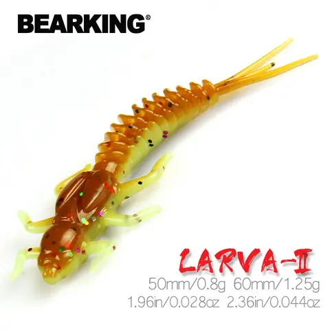 Soft Larva Fish Baits 50mm 60mm bearking