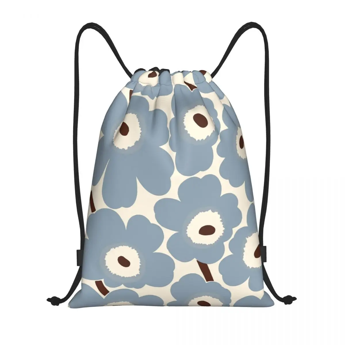 Custom Little Poppy Print Drawstring Bag Women Men Foldable Gym Sports Sackpack Fashion Modern Style Training Backpacks