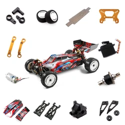 WLtoys 104001 1/10 części zamienne do samochodów RC ramię wahadłowe siedzenie mechanizm różnicowy pojazd dolny silnik przekładnia redukcyjna amortyzatory opony