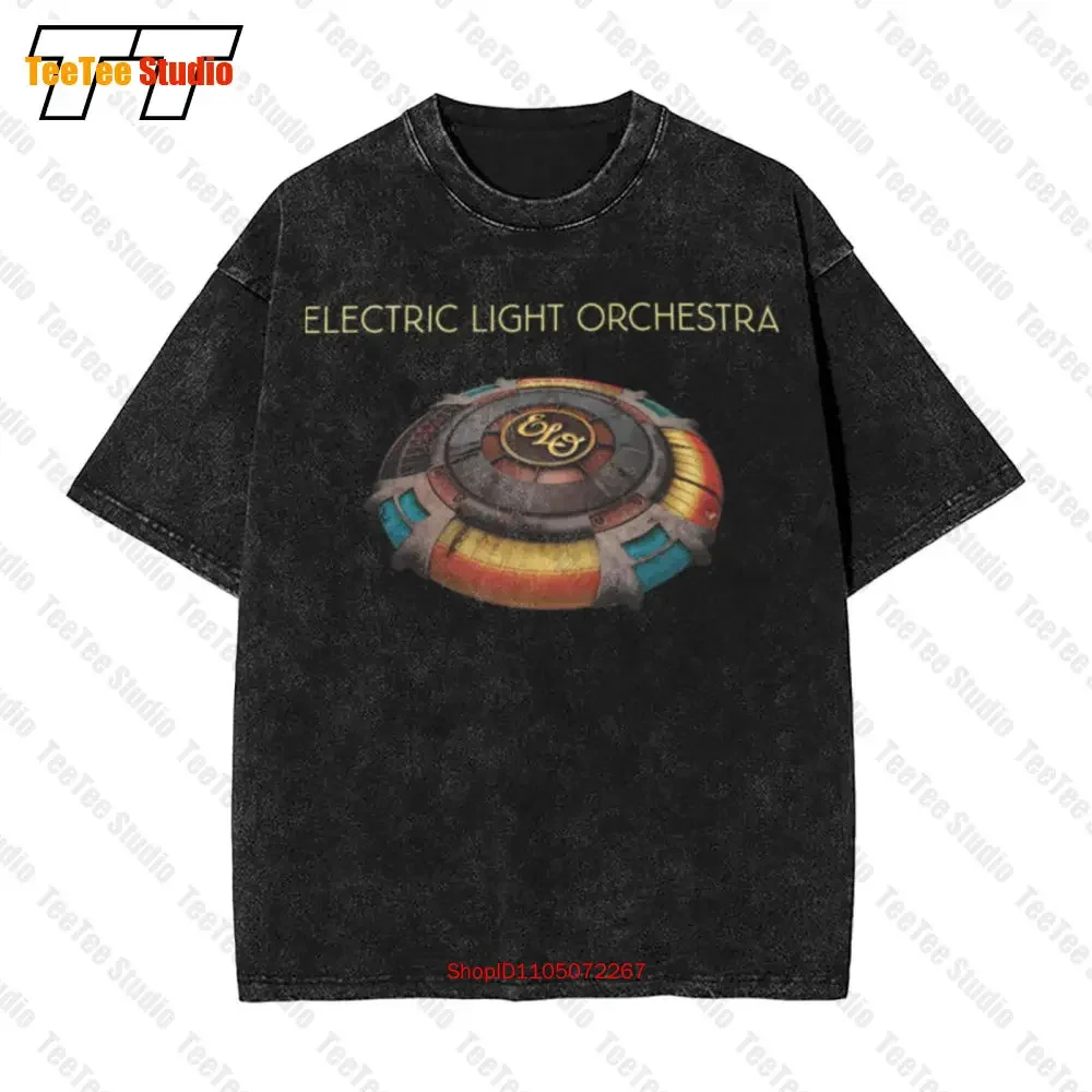 Official Electric Light Orchestra Vintage Oversized T-Shirt Mr Blue Sky Black Mens Rock Elo New 3BTB