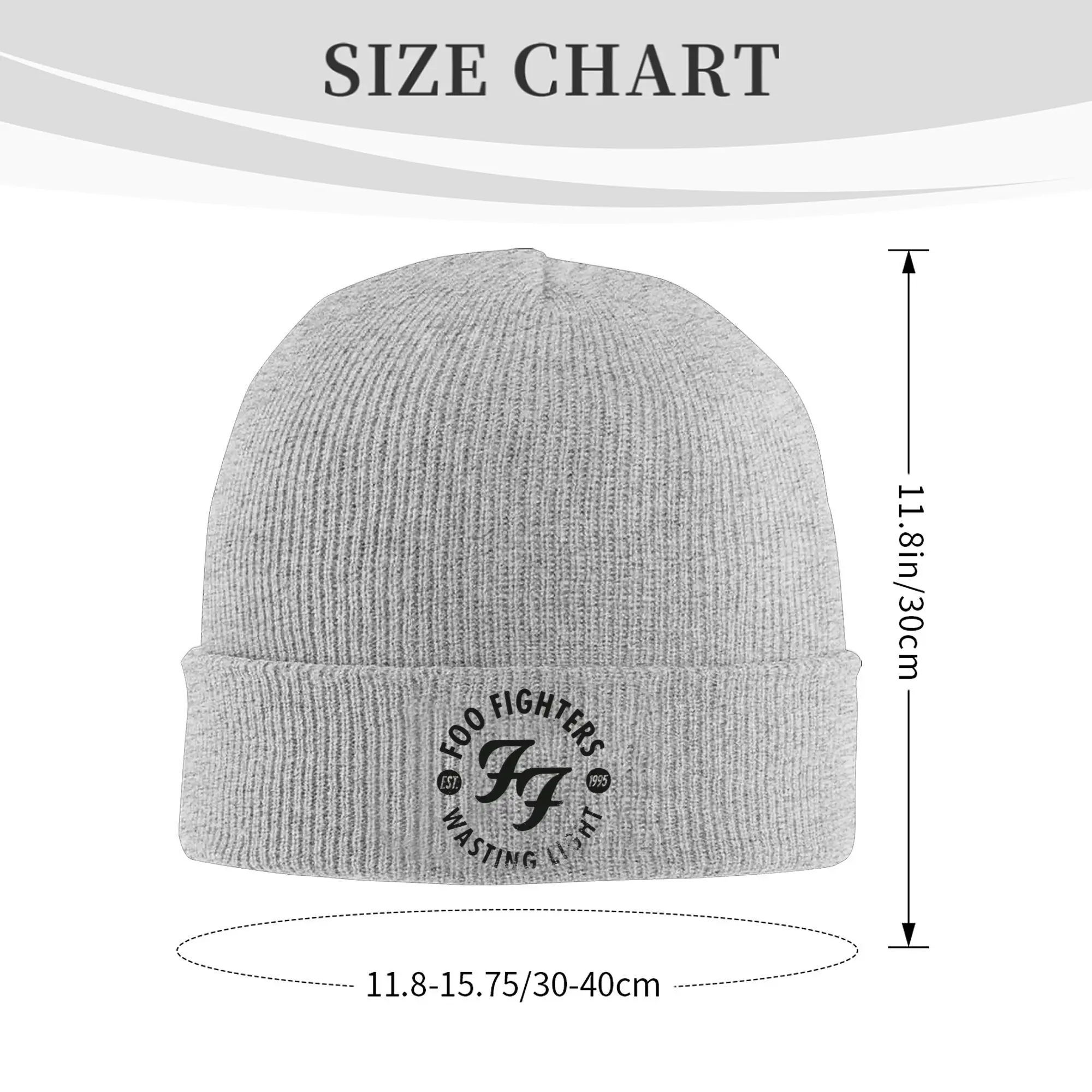 F-Foo F-Fighters Rock Roll Band Knitted Hat Beanie Winter Hat Warm Unisex  Fashion Heavy Metal Cap Men Women Gifts