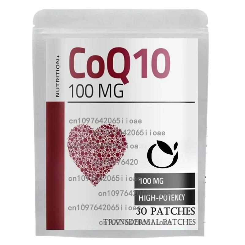 

30 пластырей Коэнзим Q10 Трансмические пластыри Мощный антиоксидант для здоровья сердца и мозга и энергии
