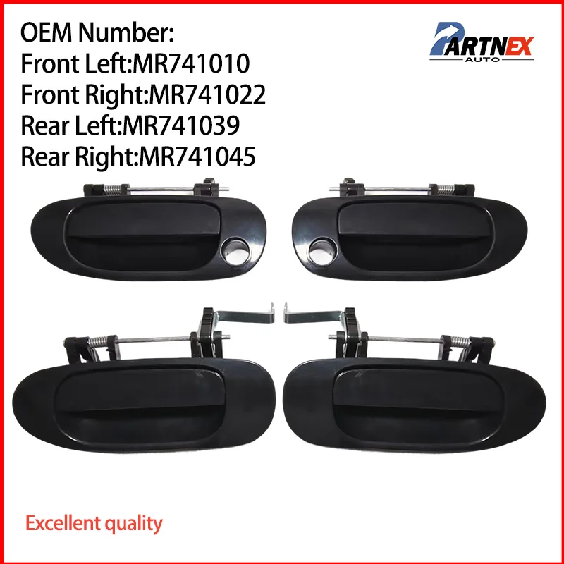 Car Exterior Outer Outside Door Handle Auto Accessories For Mitsubishi Carisma 1998-2003 MR741010 MB927763 MR915181 MB927767