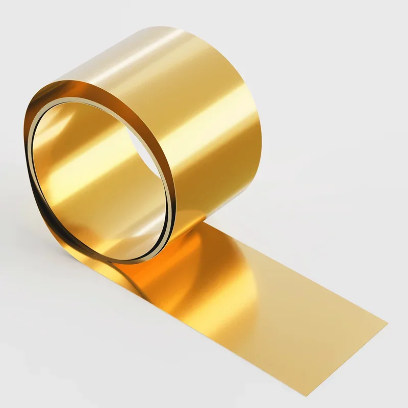 1pcs Brass Strip Sheet Foil Roll 0.05mm 0.1mm 0.2mm 0.3mm 0.5mm Thick, Laser Cut, Copper-Zinc Alloy Plate Coil