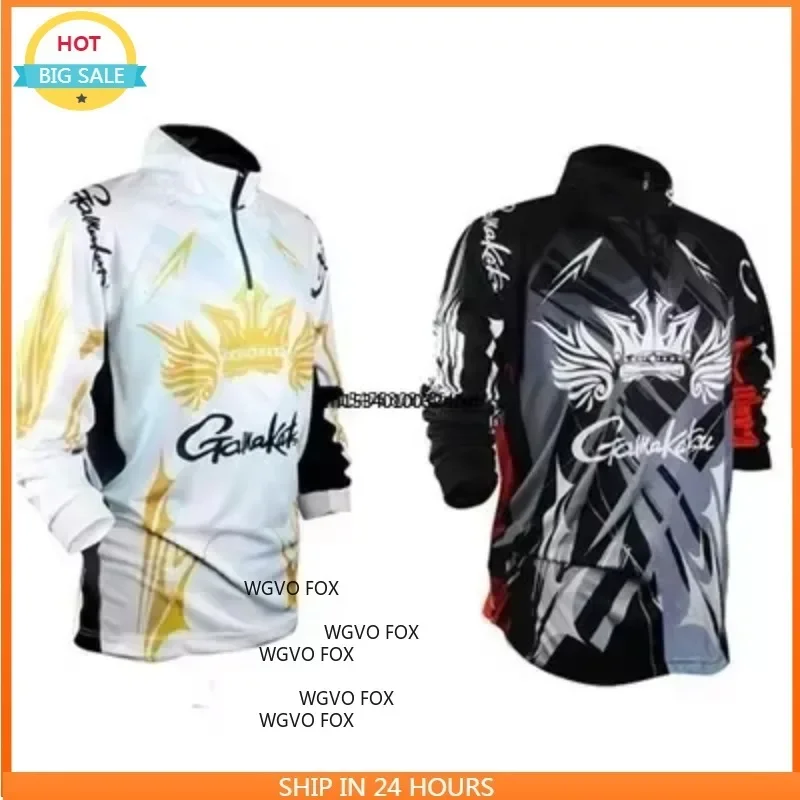 نمط جديد ملابس الصيد الرياضة العلامة التجارية في الهواء الطلق قمصان الصيد المهنية سريعة الجافة المضادة للأشعة فوق البنفسجية ملابس الصيد #2