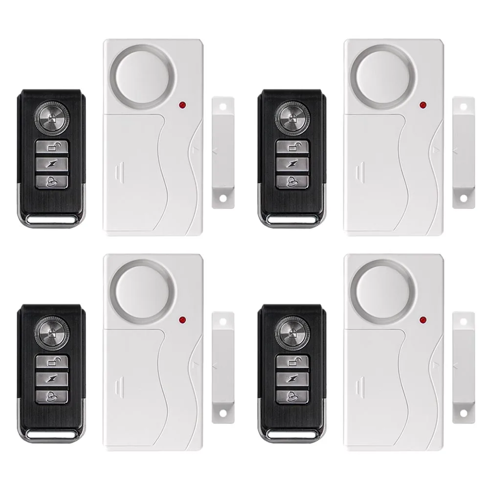 NineLeaf Wireless Window Door Open Closed Detector Remote Control Burglar Alarm Magnetic Sensor Home Security Protection System