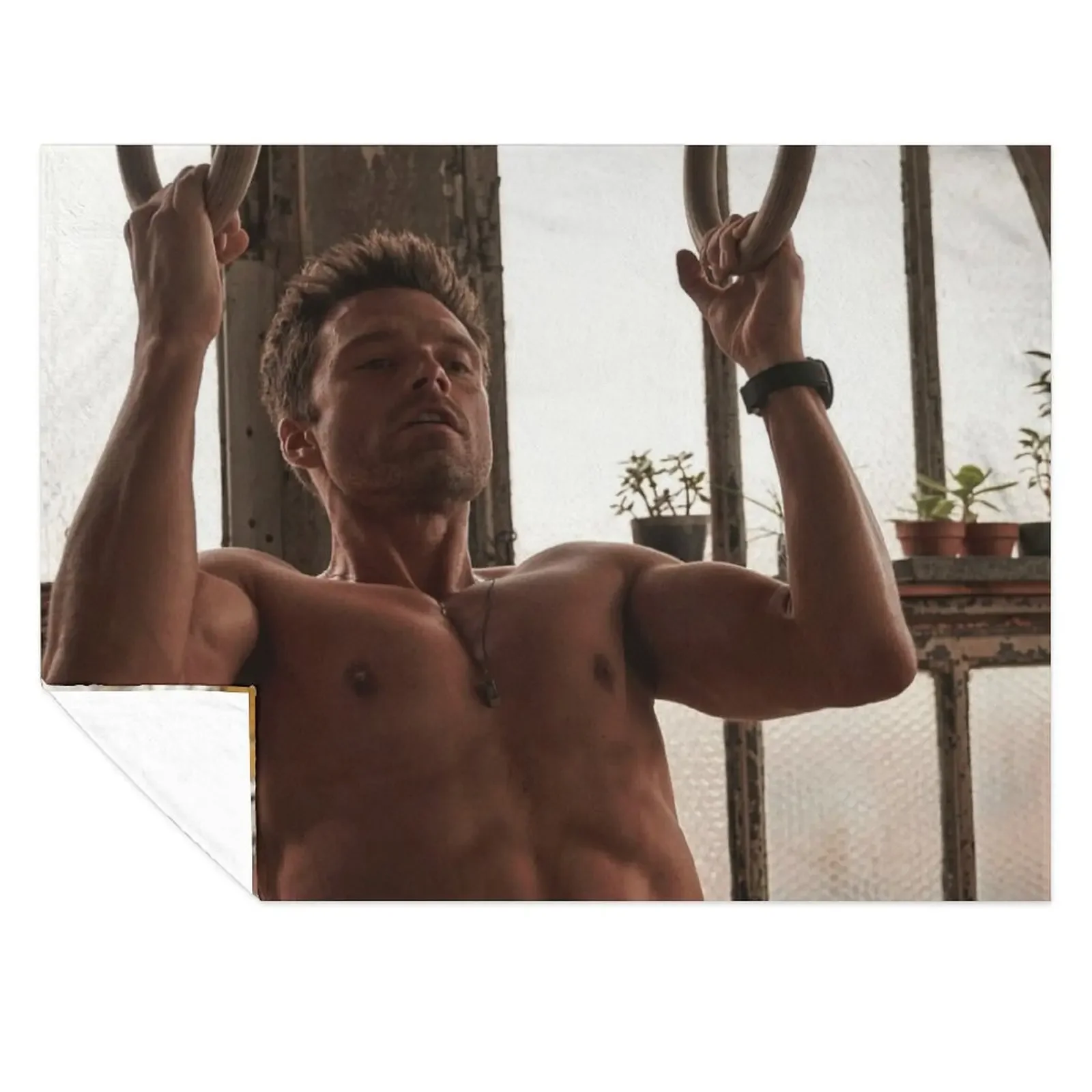 

Sebastian Stan Throw Blanket Beach Blankets For Baby Nap Tourist Blankets