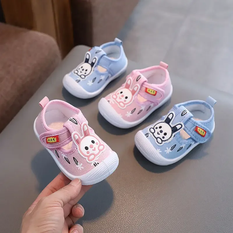 2024 Baby 0-2 Year Old Male and Female Baby Anti Slip Soft Sole Baby Sandals, Walking Princess Shoes