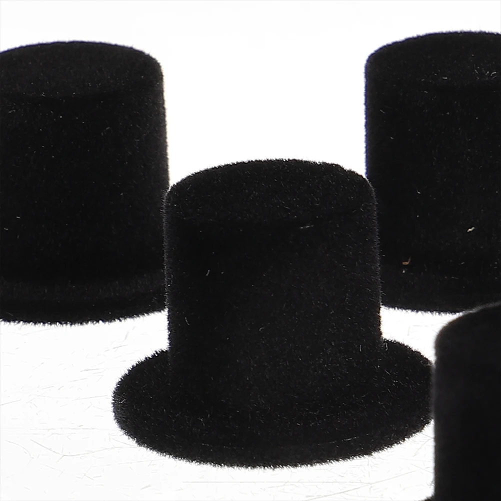 

15pcs Mini Hats Decorative Tops Hat Diy Craft Accessories For Supplies Tiny Fabric Snowman Ornament Party Favors Kawaii