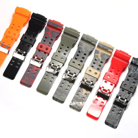 Bracelet en résine pour Casio g-shock GA100 GA-100 GA-110 GA-100C GD120, bracelet de montre de remplacement pour hommes, accessoires de camouflage