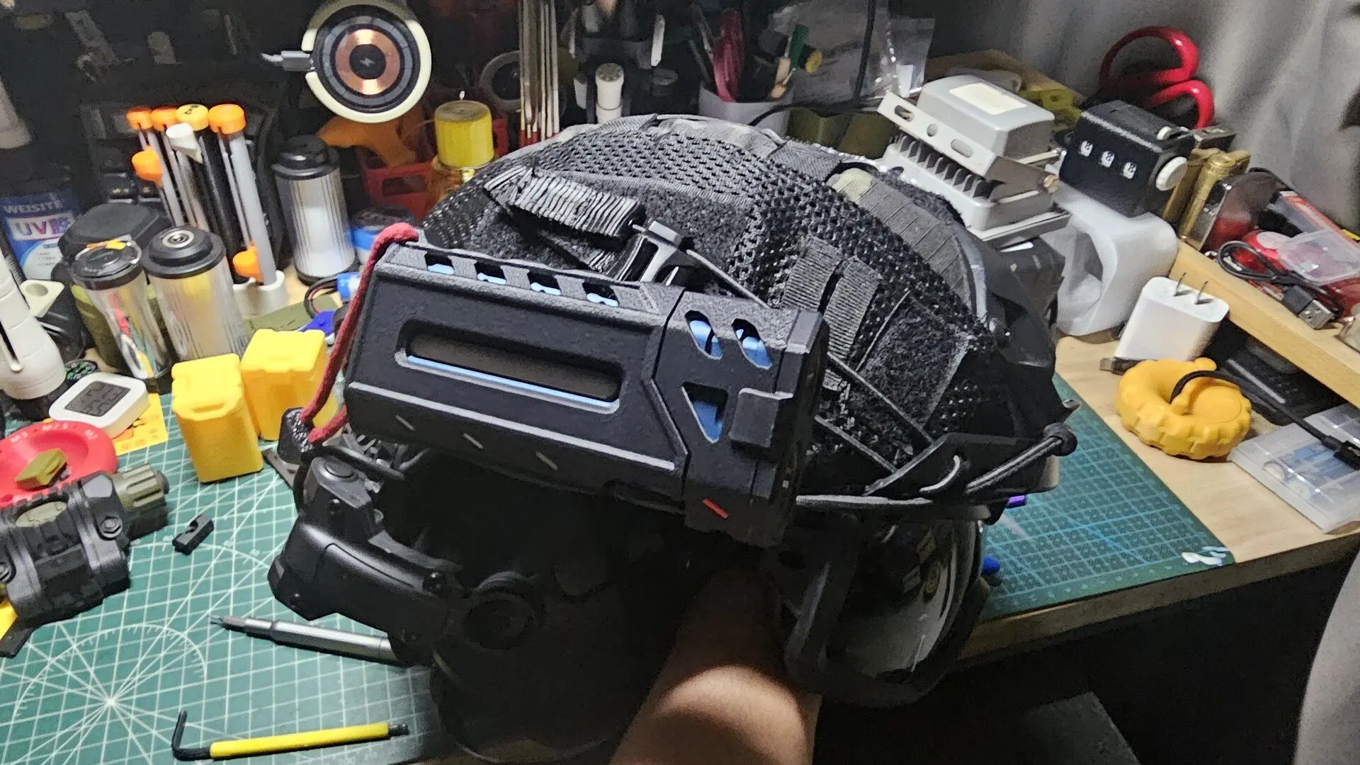 

Крепление LOOP GEAR для 20-мм планки, напечатанное на 3D-принтере - для защитной брони фонарей SK-05/PRO