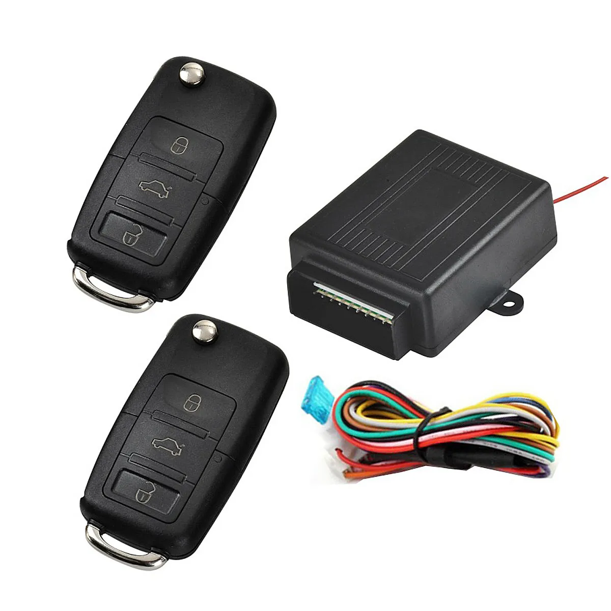 

1Set Professional Car Anti Theft Lock System Keyless Entry Remote Central Lock Kit for 12V Vehicles Low Heat High Current Jam