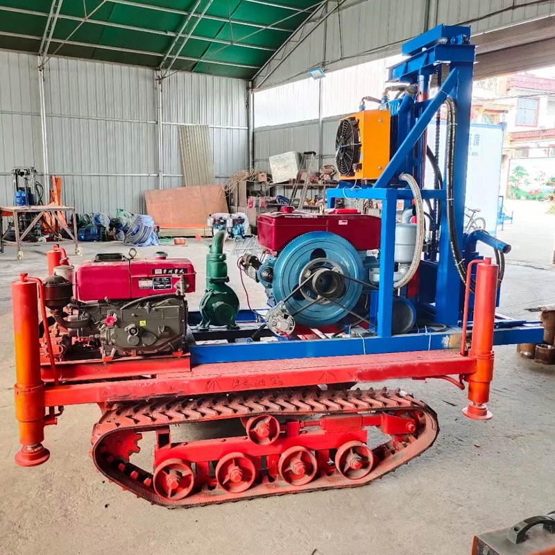 

32HP Diesel Engine Hydraulic Water Well Drilling Rig Machine With Wheel Trailer