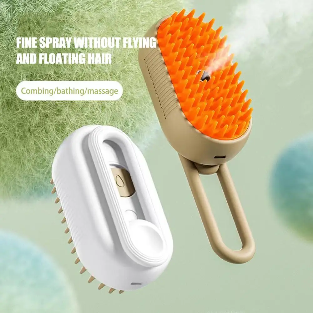 Cat And Dog Pet Spray Comb Leave-in Liquid Electric Comb Spray One-click Steam Massage Brush Cat Anti-flying Cleaning Water D7E6