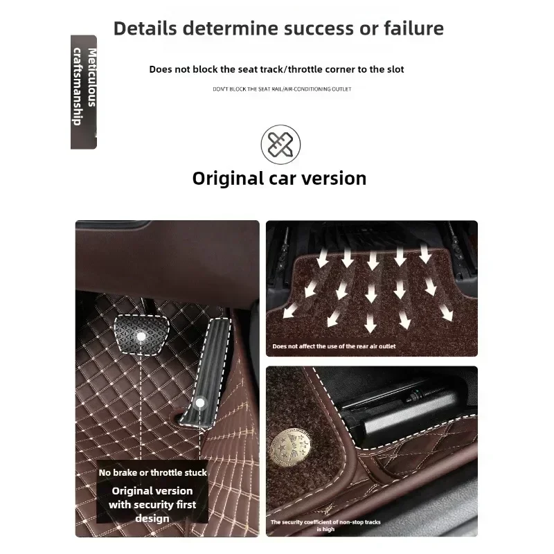 Tappetini per auto di lusso a doppia coperta per Lexus RX 7 Seat RX300 RX350 RX450h 2016-2022 2023 2007-2015 Accessori auto