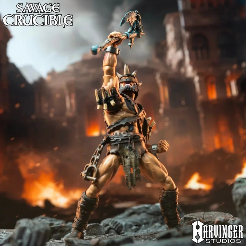 Figurka akcji Harbinger Studios 1/12 Savage Crucible Valenox Wf Exhibition Limited Edition, model anime, zabawka, prezent - dostępna od ręki