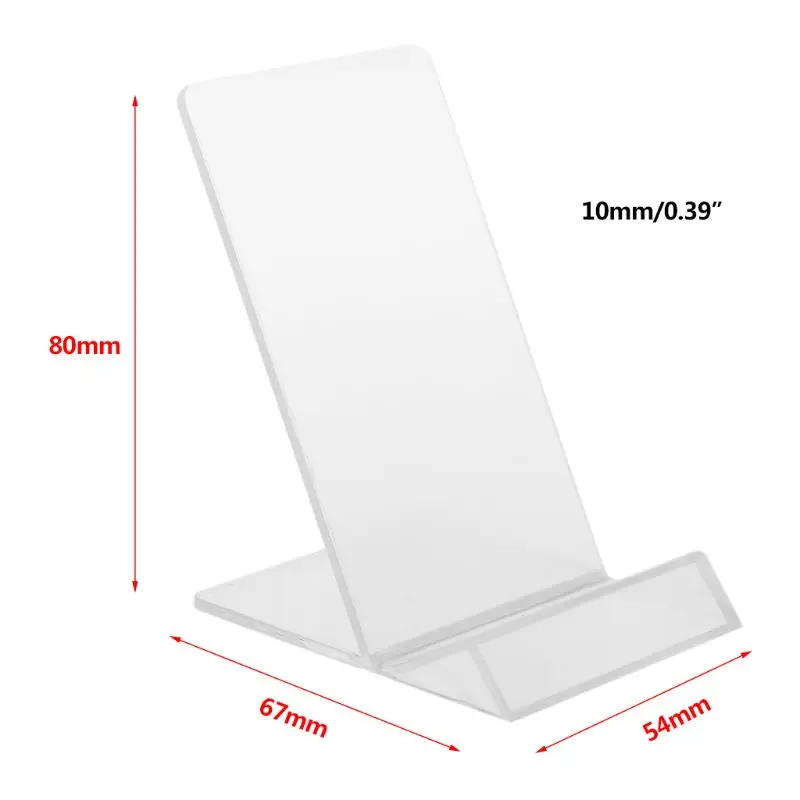 Bandeja suporte telefone Dasktop Acrílico Display Stand Suporte montagem Berço Home Office