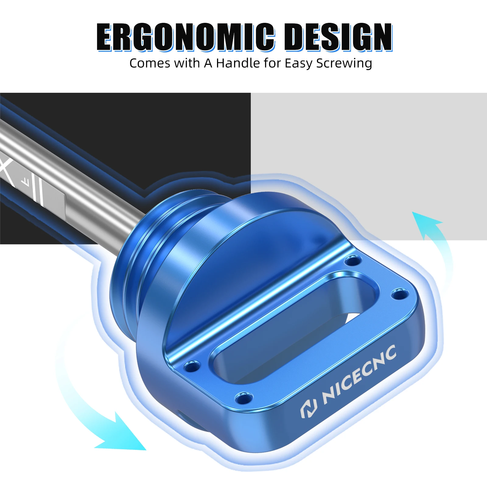 For YAMAHA Raptor 700 700R 660R YFM 700RW 700RSL 700RSE SE 660R YFZ450 YFZ 450 YFM700RW YFM700RSL ATV Oil Dipstick Aluminum