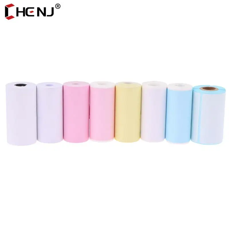 1pc Mini Printer Paper Self-adhesive Thermal Papers HD Color Label Printers Photo Inkless Printing