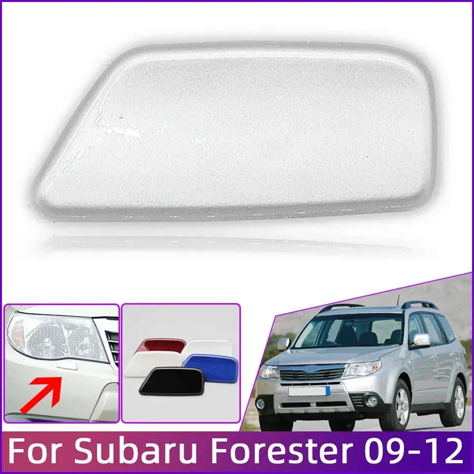 Amortecedor dianteiro farol arruela bocal capa para subaru forester 2009-2012 86636sc030 86636sc020 farol limpador spray jet cap