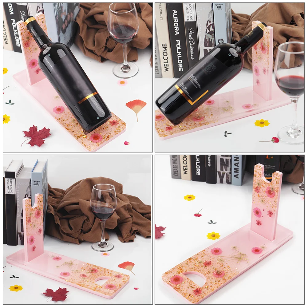 

1 Set Rack Mold Red Wine Holder Resin Casting Tool Diy Epoxy Projects Crystal Silicone Mold Wine Tray Making Kit Jewelry Craft