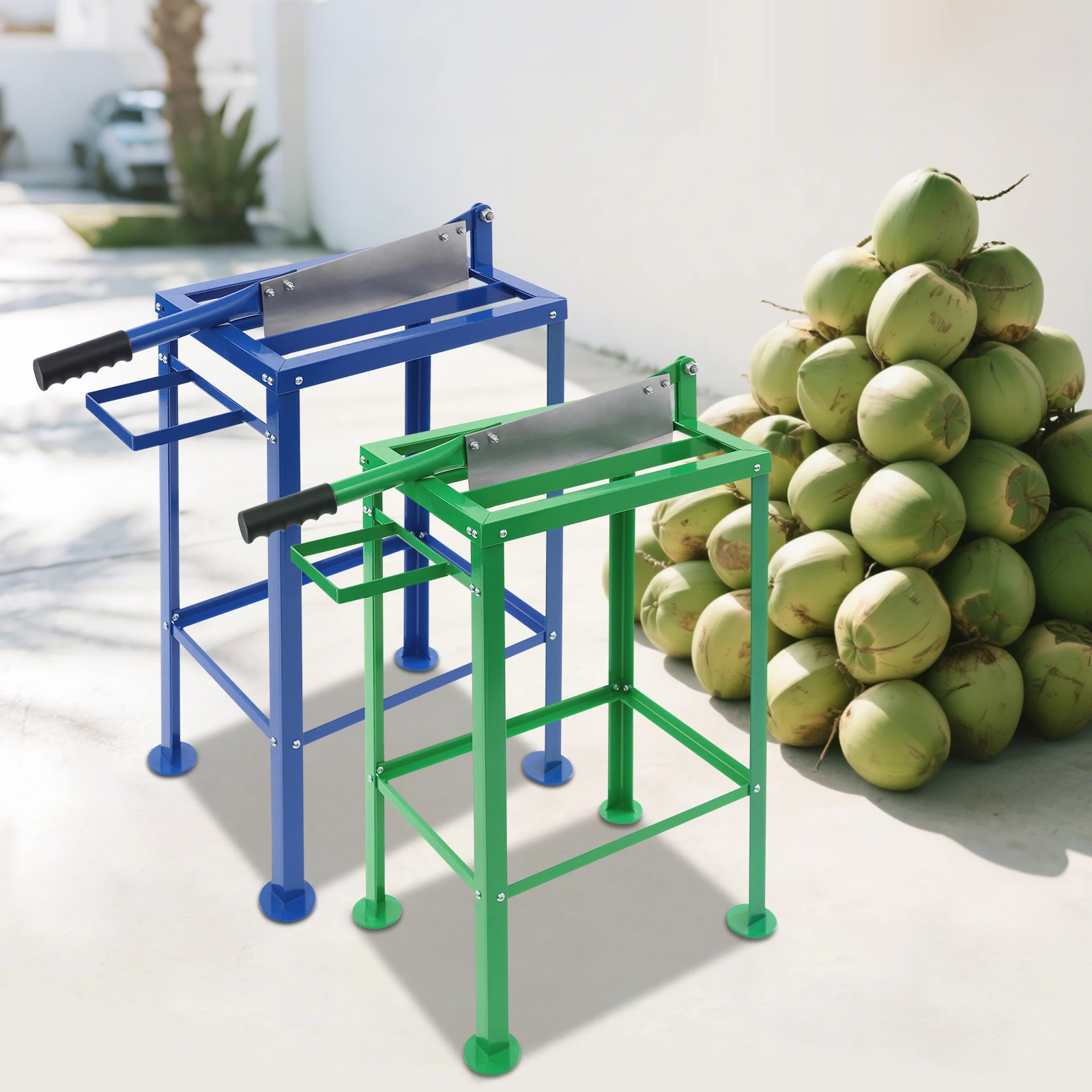 

Large Size Coconut Cutting Tool Floor Standing Coconut Cutter Manual Iron Coconut Cutter for Homes Restaurants Fruit Shops