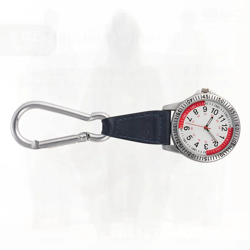 outdoor-mountaineering-leather-keychain-watch-aluminum-alloy-chest-watch-for-nurses-students-time-display-waterproof-luminous