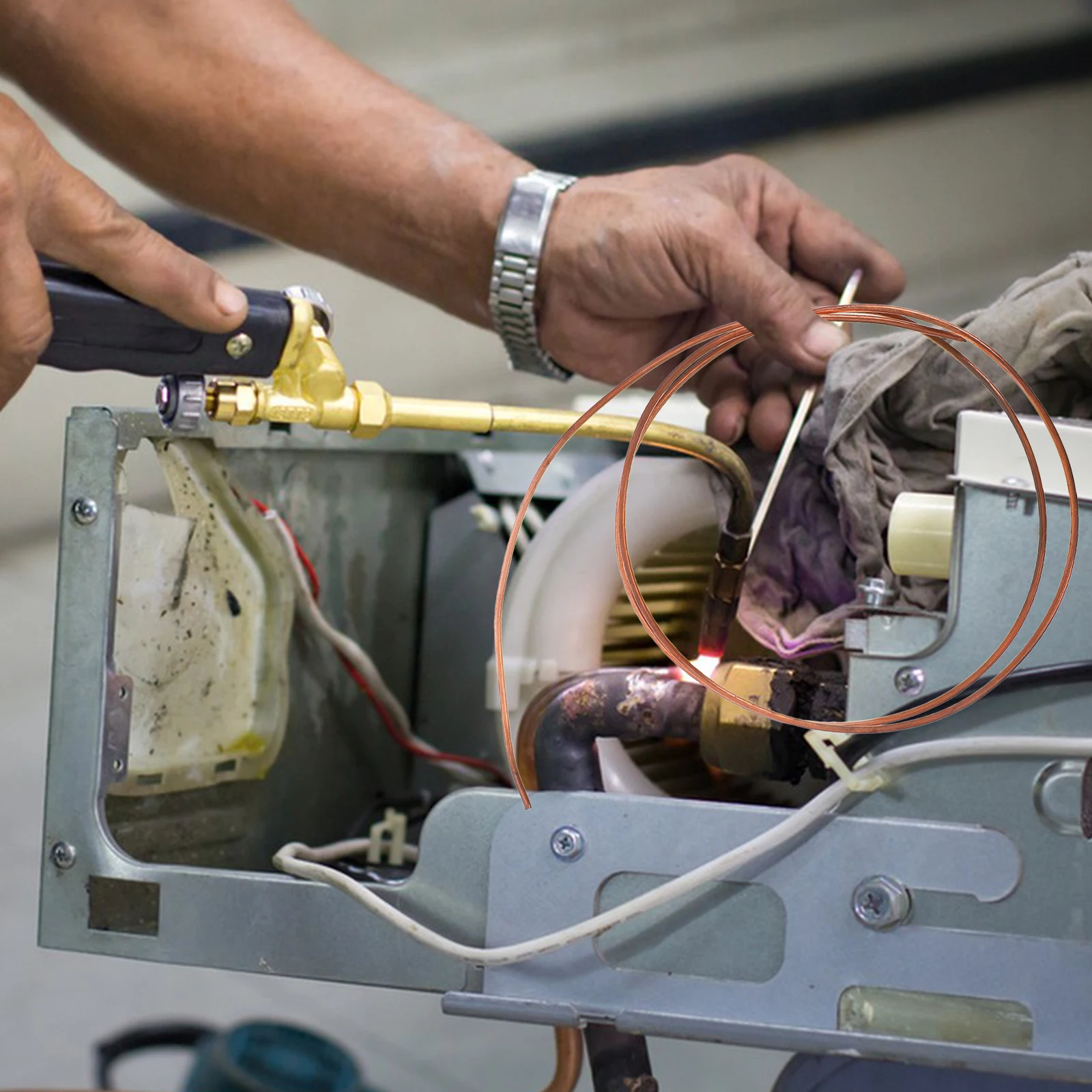 

Copper Tube Coil Air Conditioning Refrigerator Use Excellent Thermal Conductivity Compact Design Copper