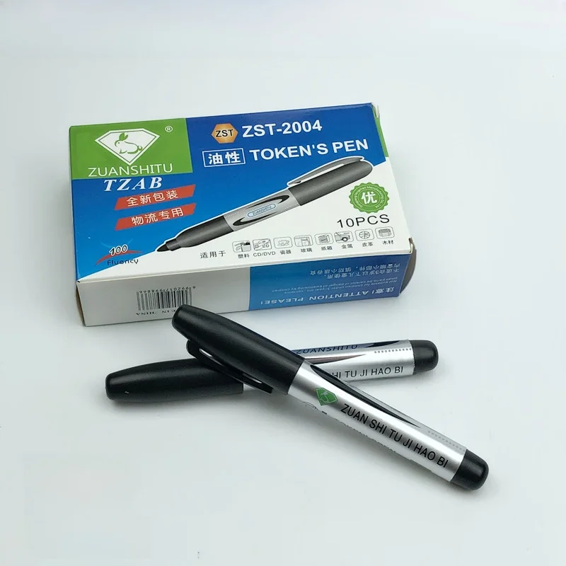 

Black Oil-Based Marker Pen Durable Non-Fading Large Head Quick-Drying Signature Pen for Sewing DIY Crafts And Home Use