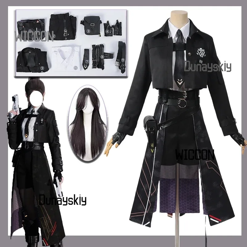 Game Love Deepspace Heroines Cosplay Costume Wig Breaking the Night Uniform Sylus Caleb Party Slim Outfit for Women Girl Players