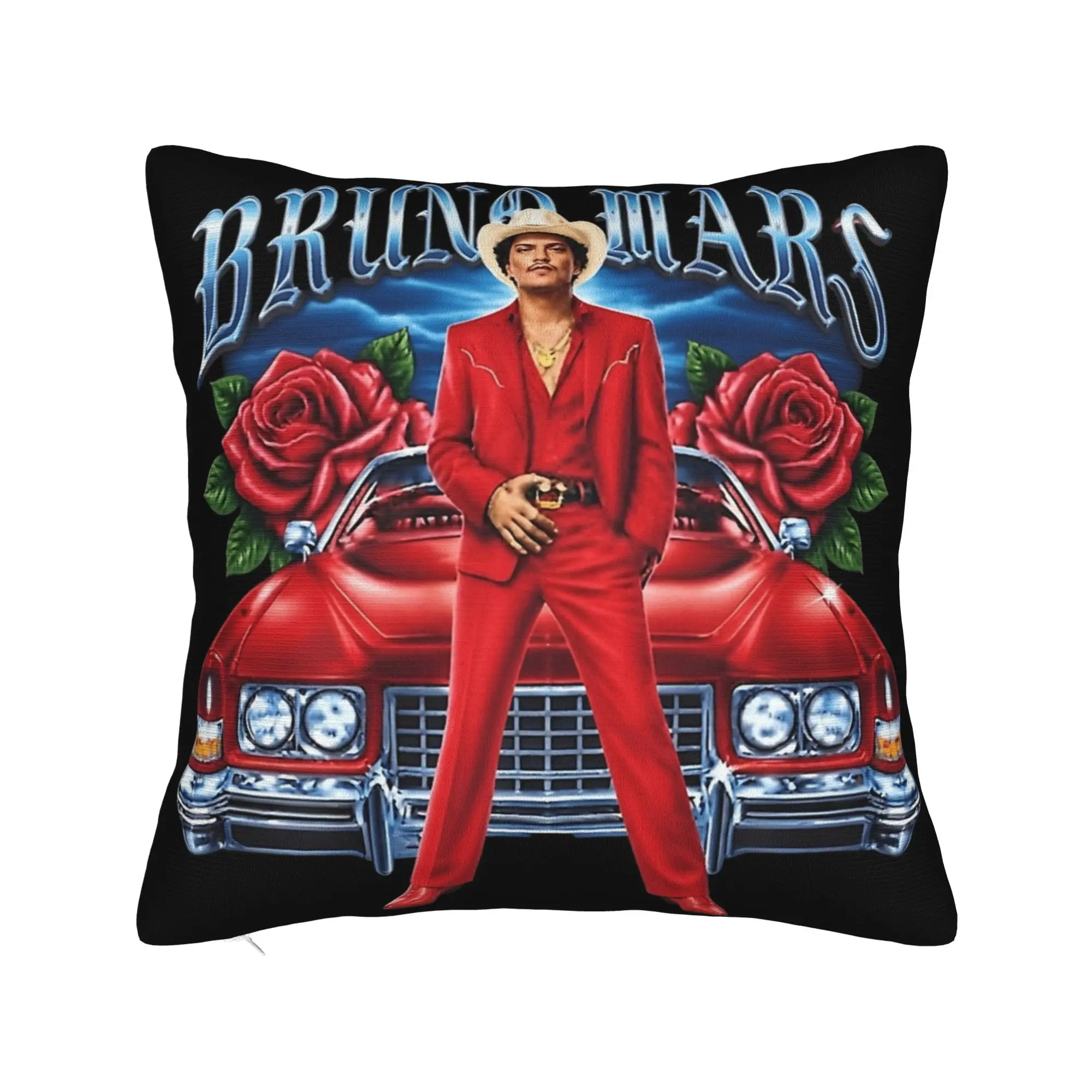 Bruno Mars Romantic Tour 2026 Pillow Covers Merch Soft Cushion Cover Decorations  Pillow Case Cover Home Multi-Size