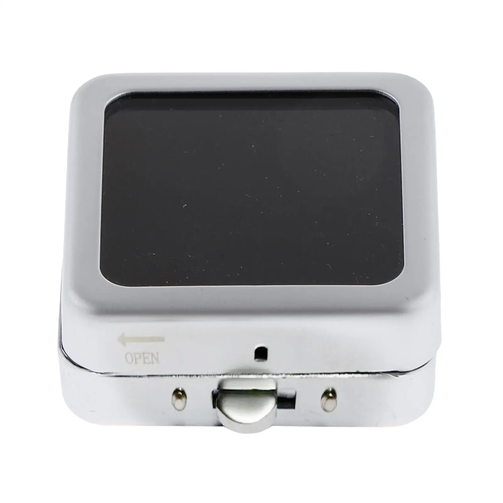 

Шкатулка для украшений, маленький металлический футляр с бархатной подушечкой для хранения и организации ювелирных изделий в магазинах или дома