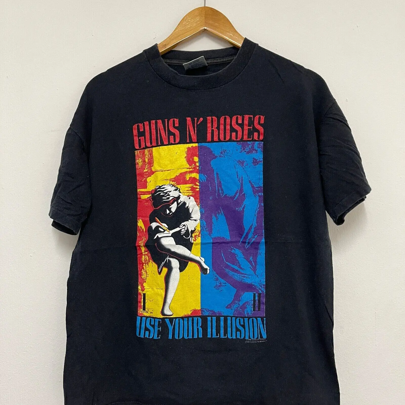 Vintage 90’s Guns & Roses “ Use Your Illusion 1991 Rock Band T-Shirt / Tour / Ja