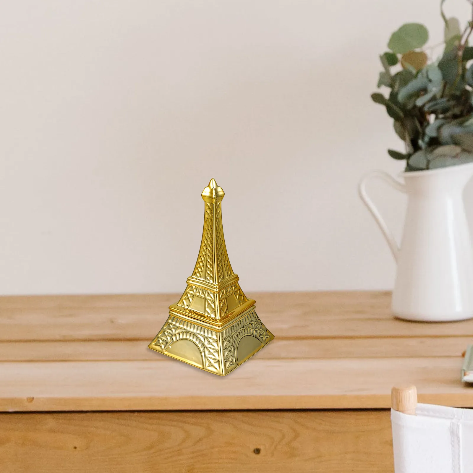 Creative Pyramid Shape Storage Box Exquisite Ceramic Jewelry Holder Small Sundries Keeper Desktop Decoration Gift for Her