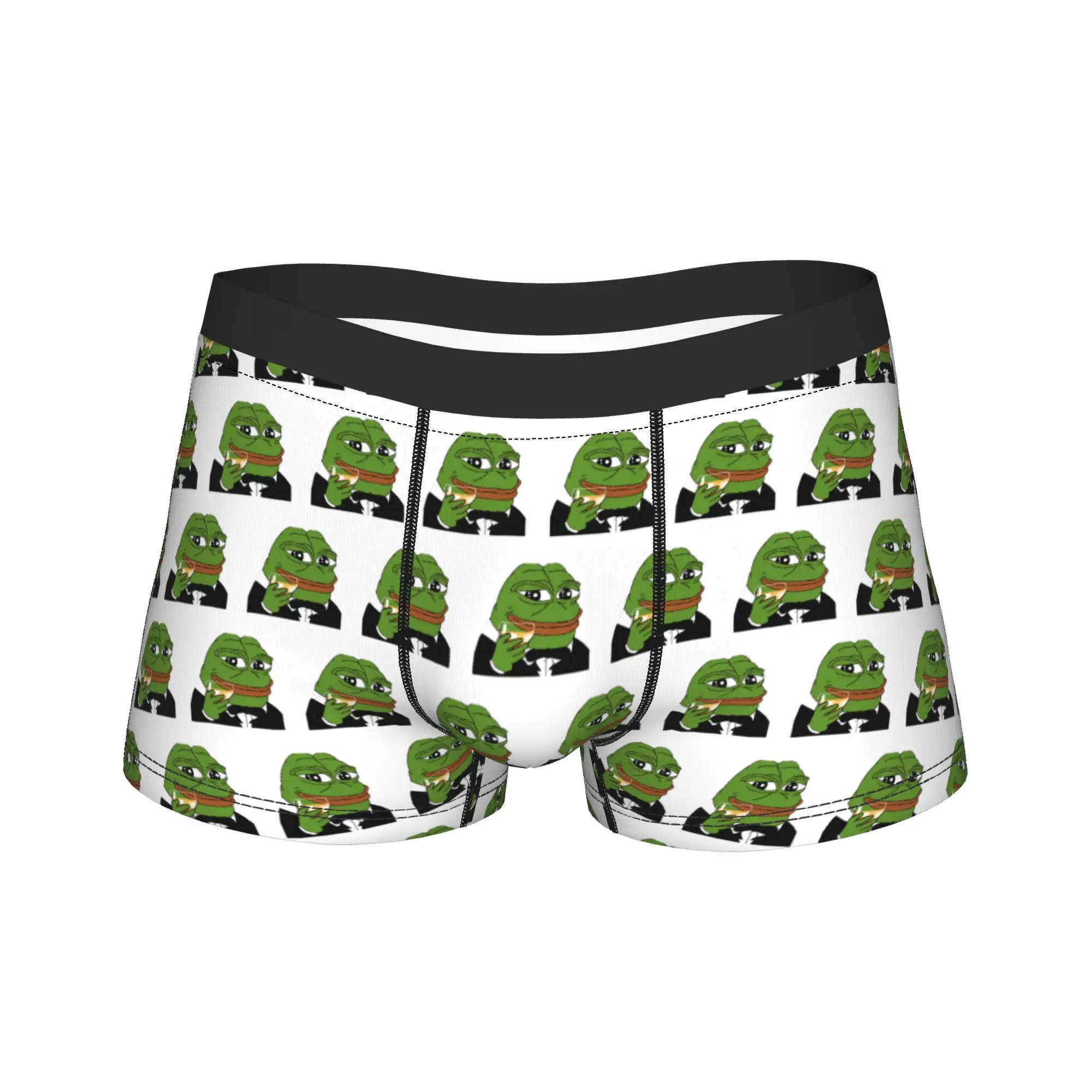 

Pepe the Frog Underwear Print Boxershorts Hot Sale Men Panties Breathable Boxer Brief Gift