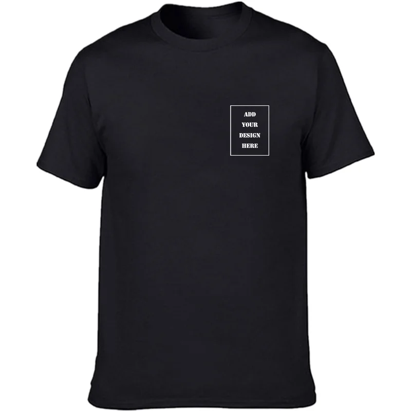 Custom Logo T-shirt Men and Women DIY T-shirt Short Sleeve Casual Top Lover Couple Brand Fashion 2022 New